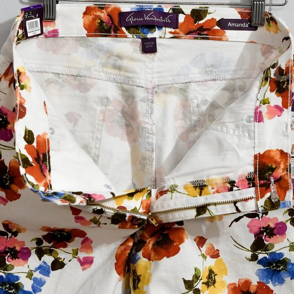 Size 14 White Gloria Vanderbilt Ladies' Amanda Short - Picture 6 of 8